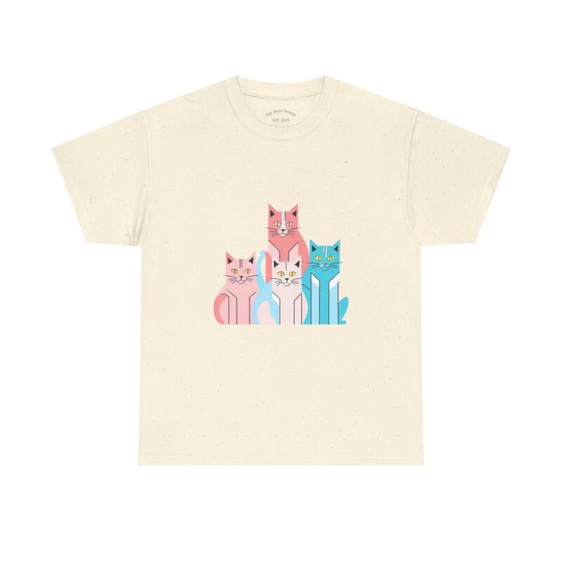Playful Neo Cat T shirt - Image 4