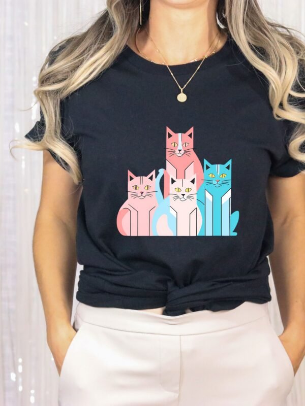 Playful Neo Cat T shirt