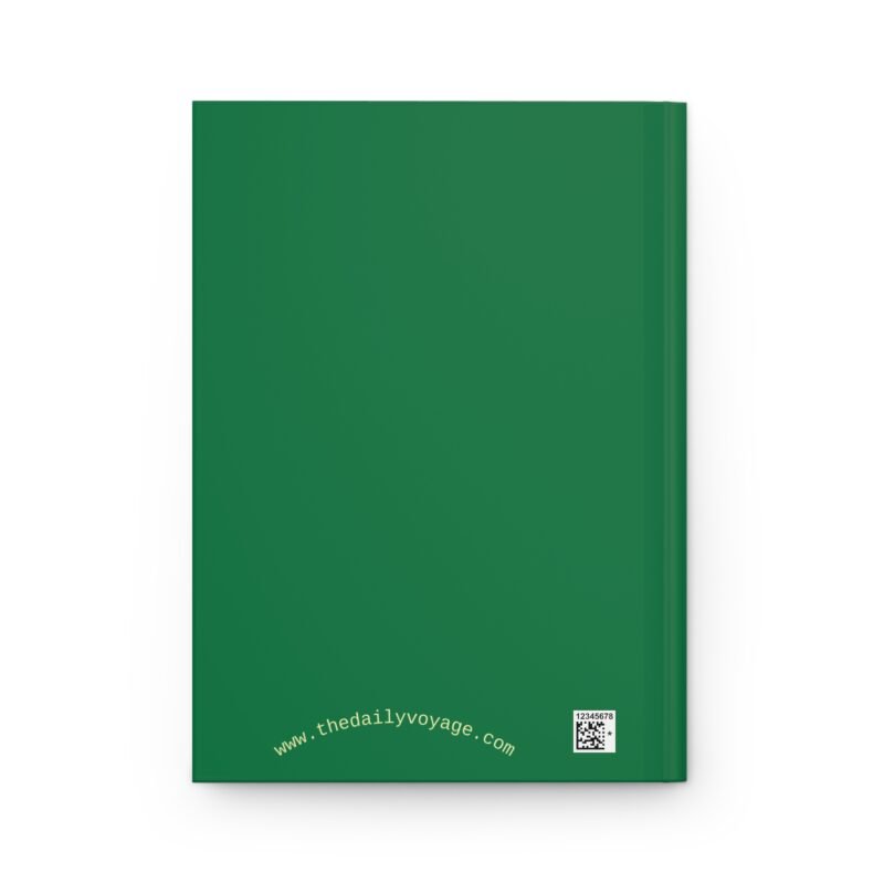 Green hardcover journal with Fun Bold Font featuring the phrase of Kale Yeah!! I'm Vegan on it.