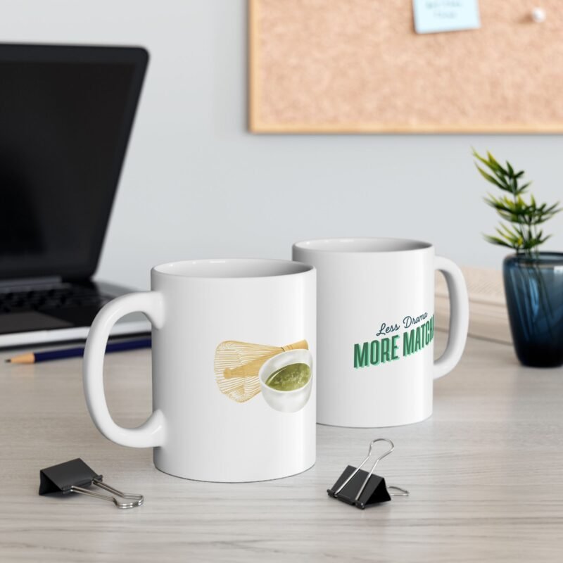 Less Drama More Matcha Ceramic Mug