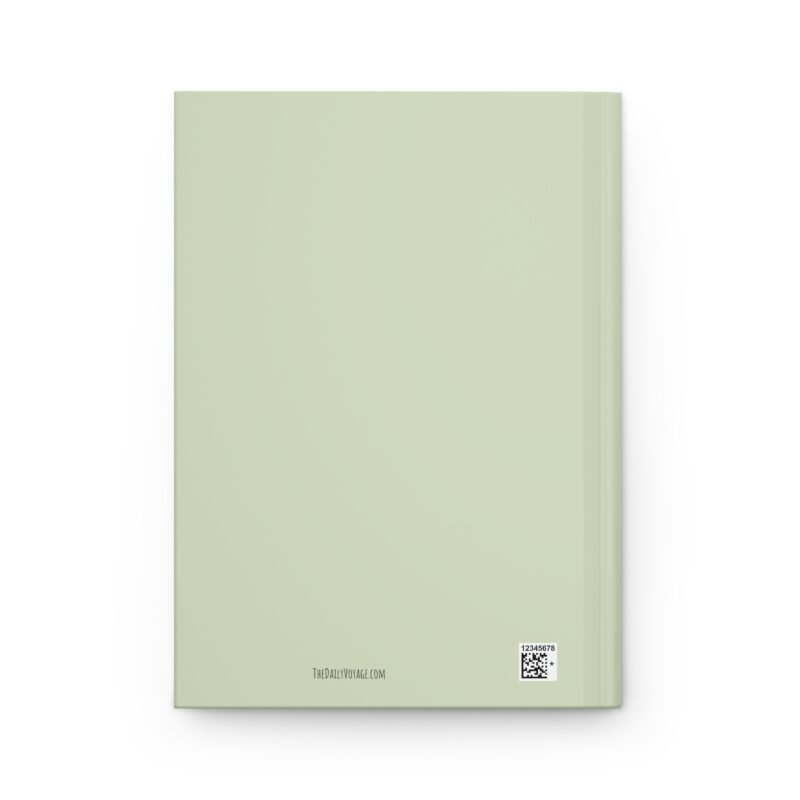 Sage Green Matte journal cover with a vintage travel van in natural desert themed illustrations, quoted your adventure deserves a page