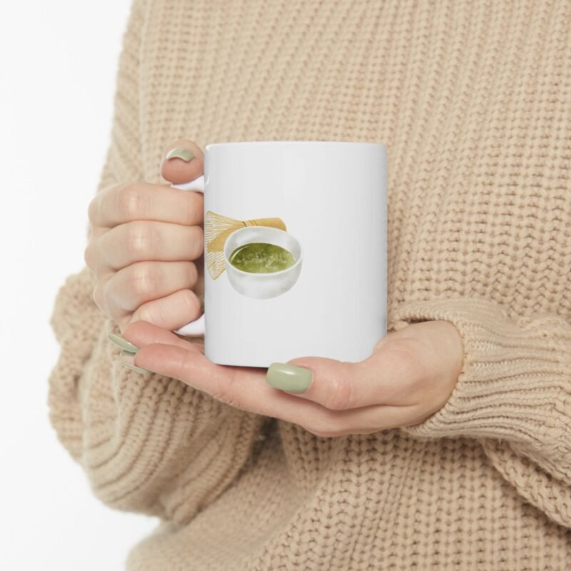 Less Drama More Matcha Ceramic Mug - Image 11