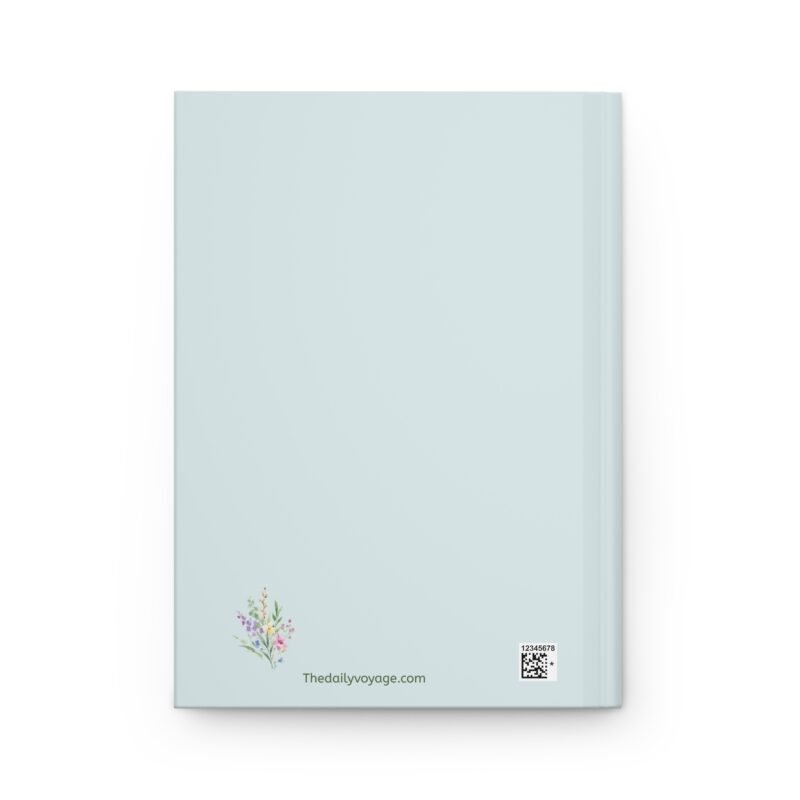 Matte Sage Green journal cover with whimsical Floral illustrations and the quote " Daily Reflection Journal"