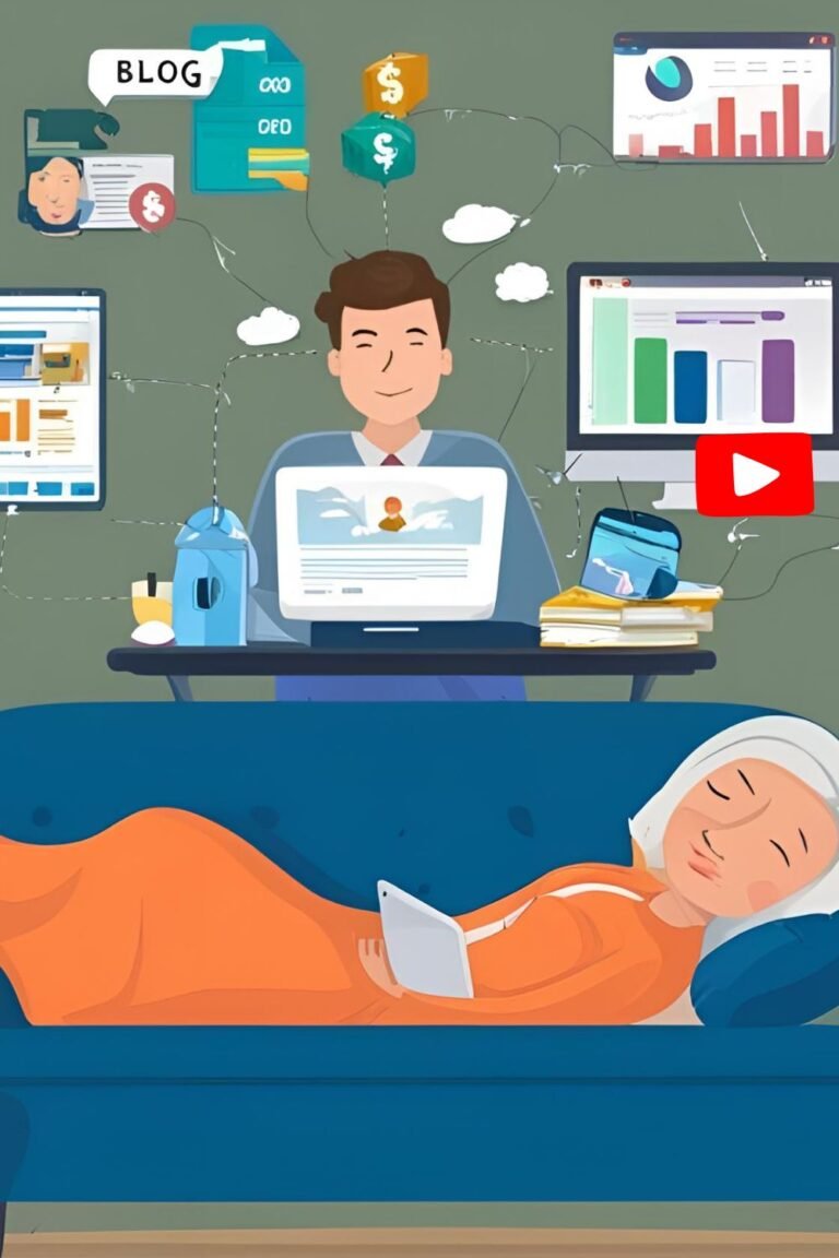 Make money while sleeping passive income , smart investment, youtube blog