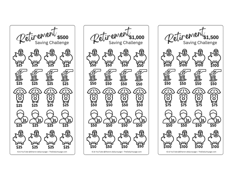 Retirement sinking funds
