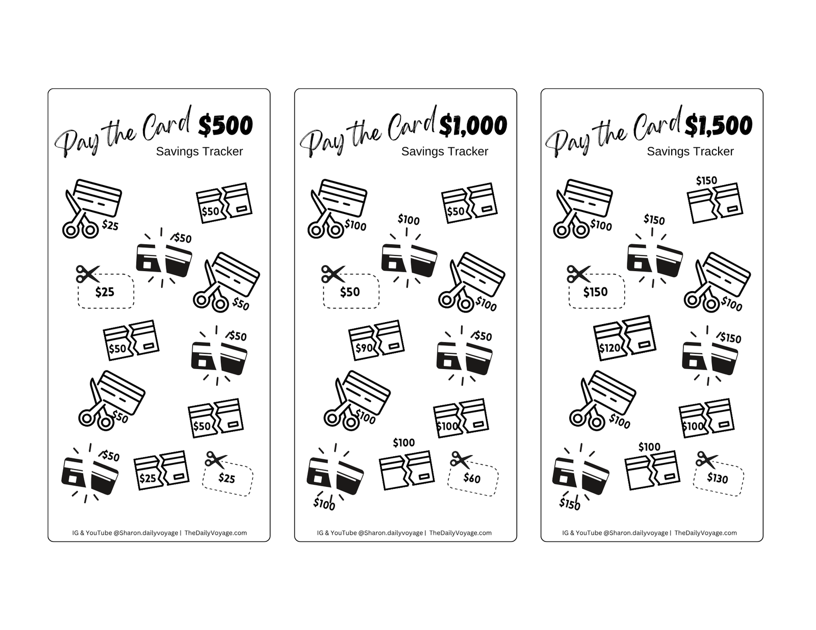 Pay the cards saving challenge